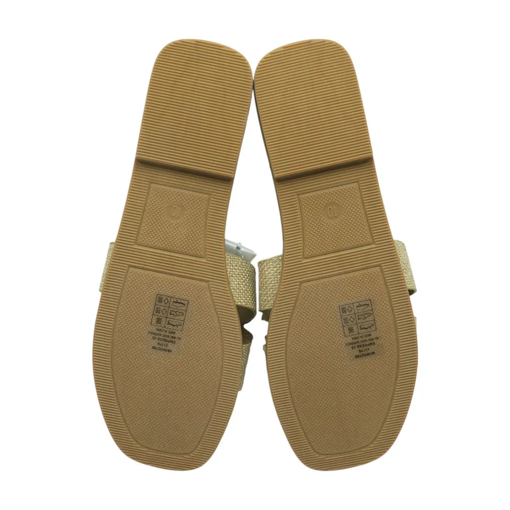 Tan Flat Sandals - Image 3