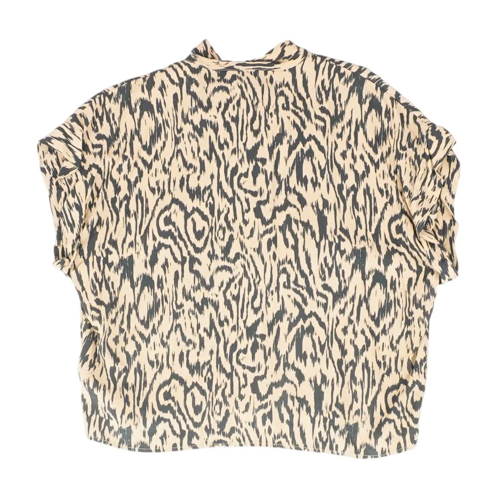 Tan Misc. Short Sleeve Blouse - Image 2