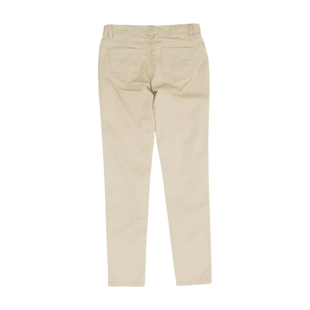 Tan Solid Chino Pants - Image 2
