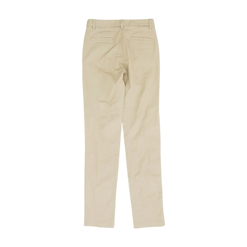 Tan Solid Chino Pants - Image 2