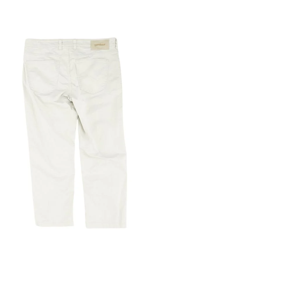 Tan Solid Five Pocket Pants - Image 2