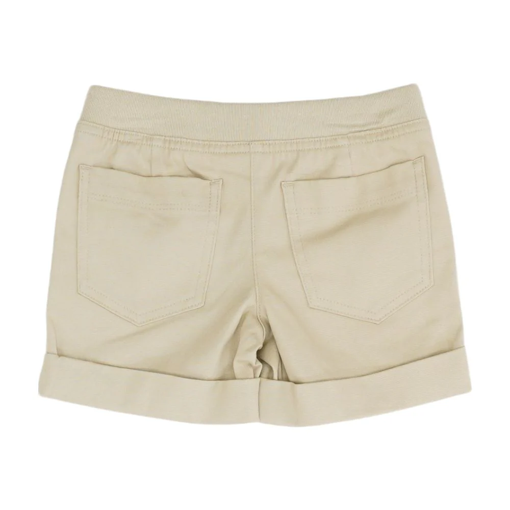 Tan Solid Shorts - Image 2