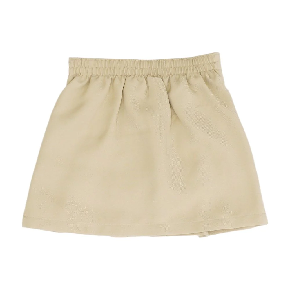 Tan Solid Skort Skirt - Image 2