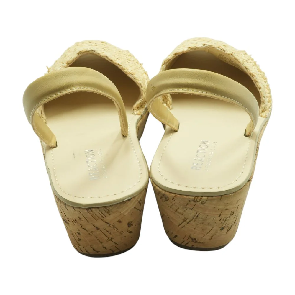 Tan Wedged Sandals - Image 2