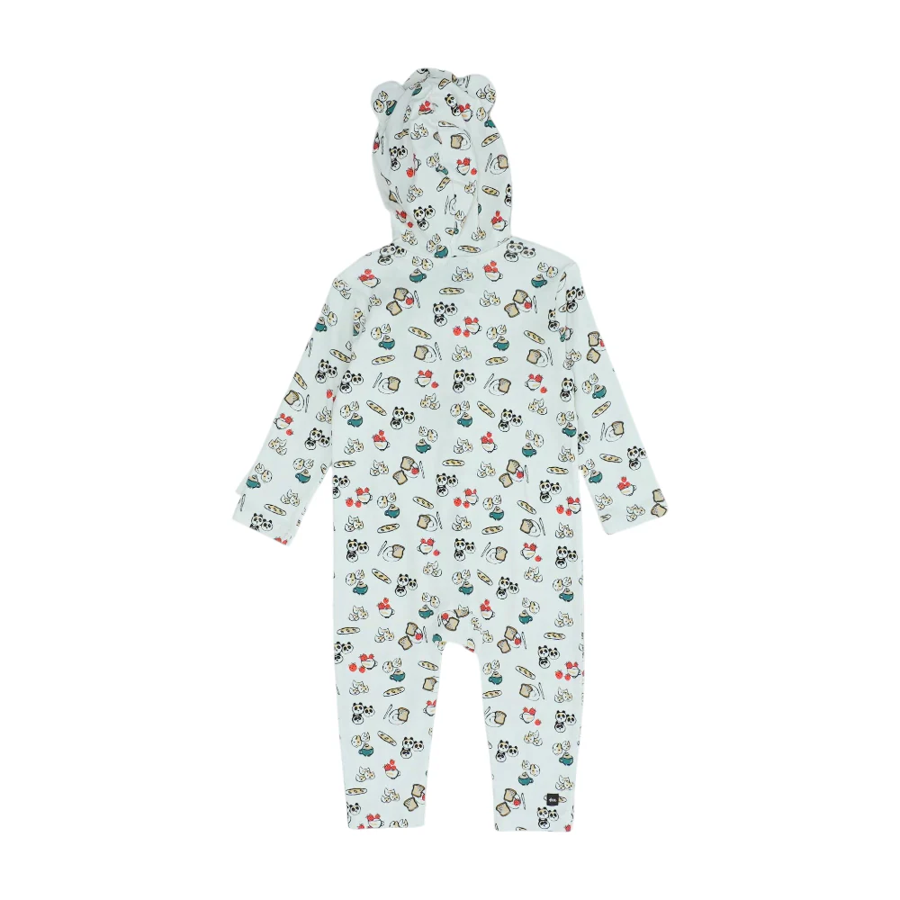 Beige Print One-Piece - Image 2