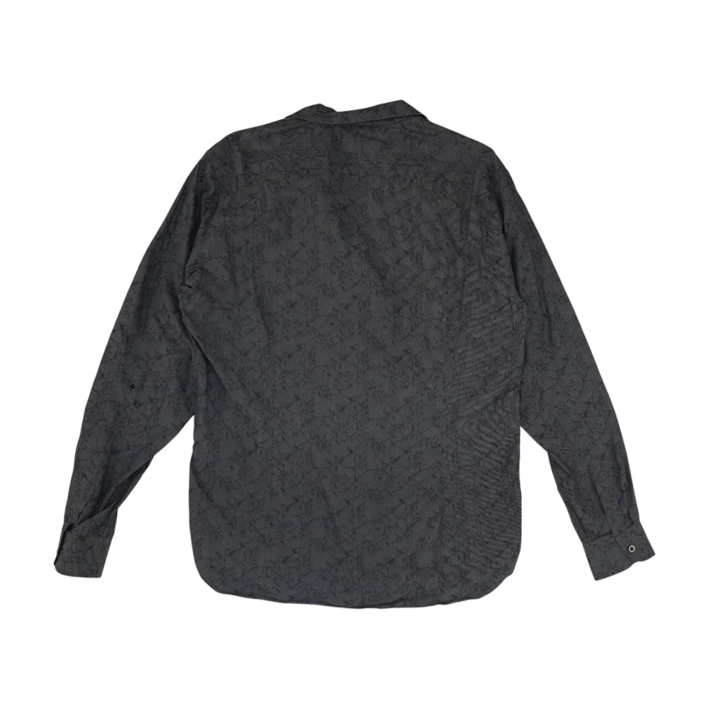 Gray Floral Long Sleeve Button Down - Image 2