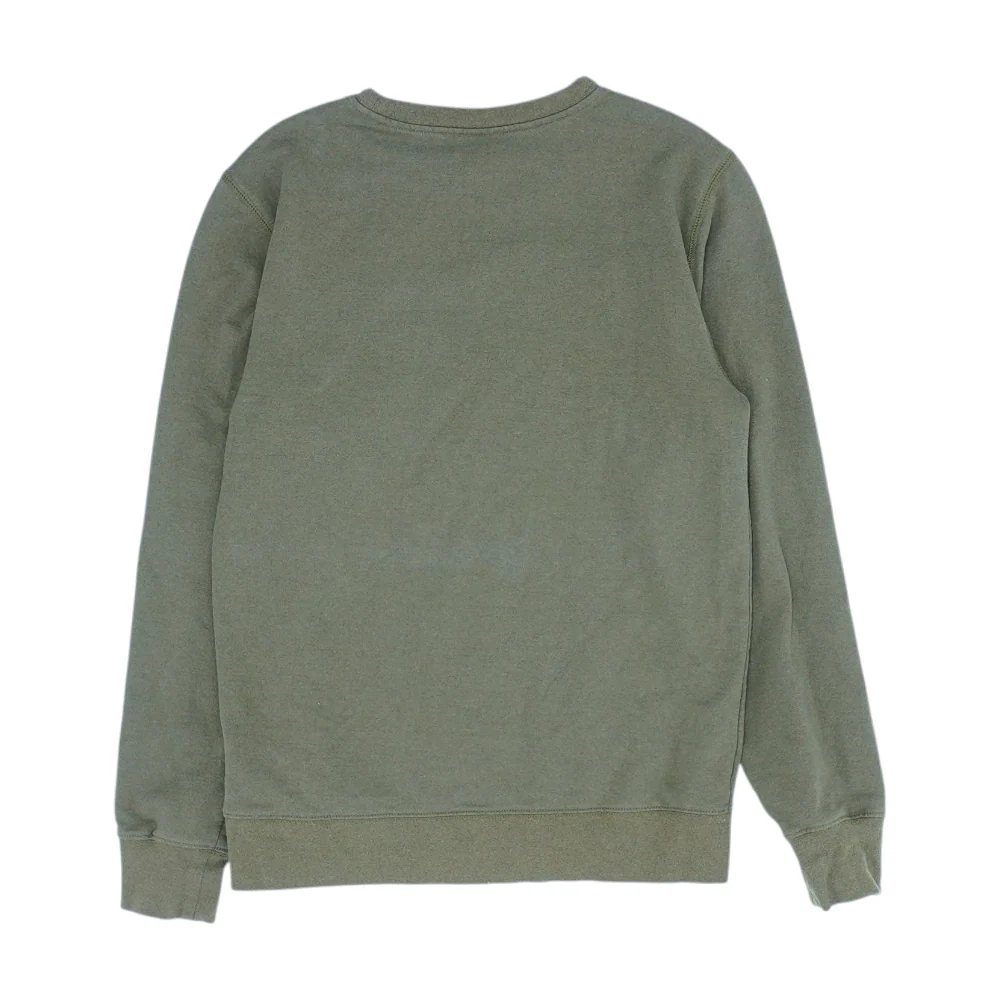 Olive Solid Sweatshirt Pullover - Image 2