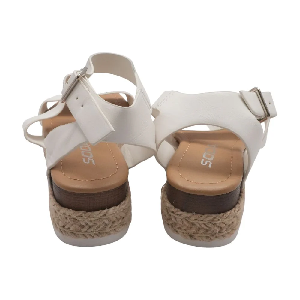 Theme Platform White Sandals - Image 2