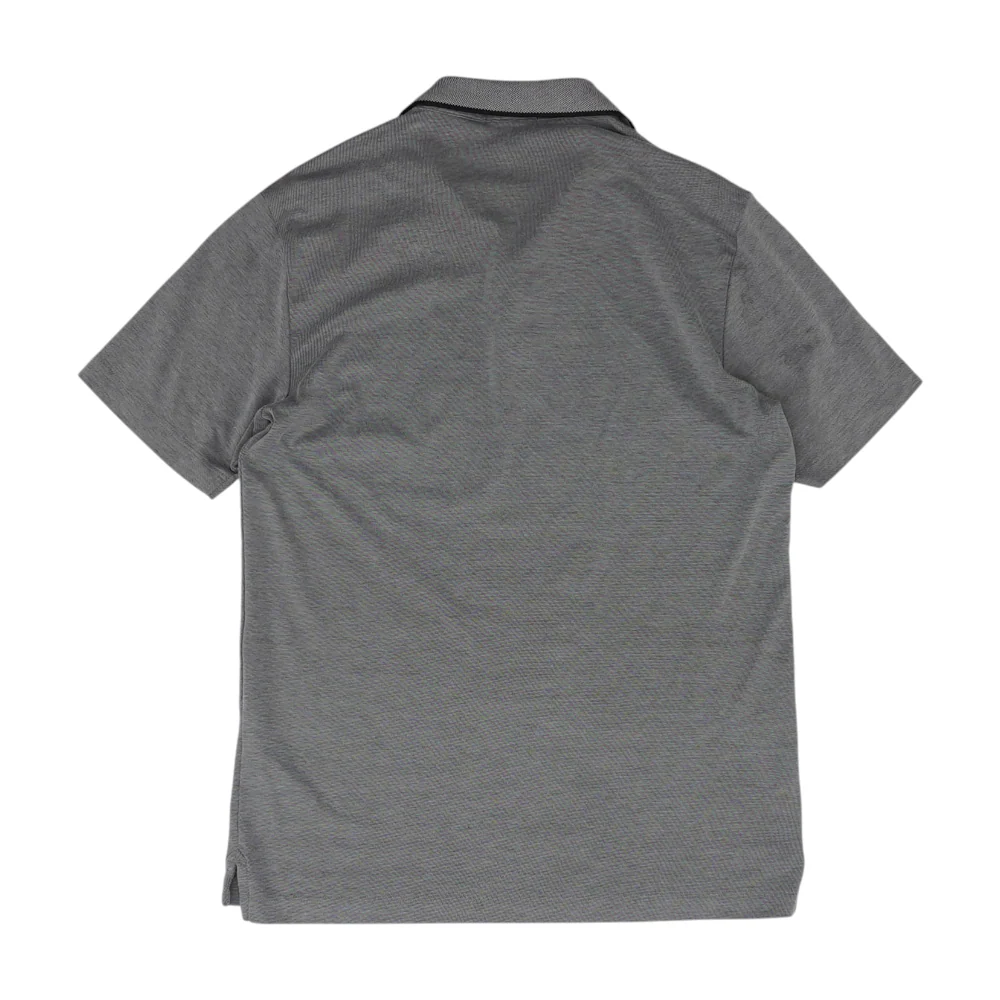 Gray Solid Short Sleeve Polo - Image 2