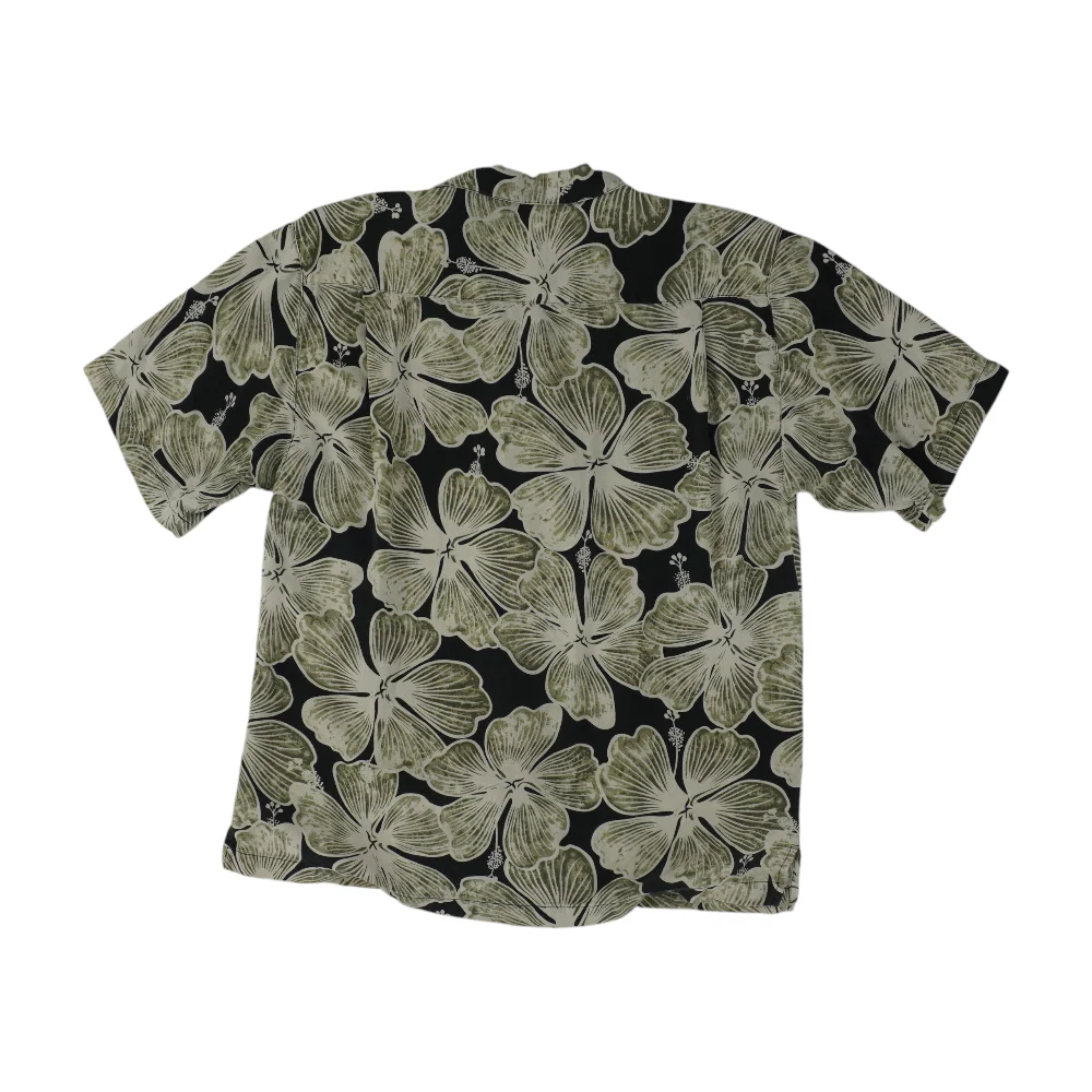 Black Floral Short Sleeve Button Down - Image 2