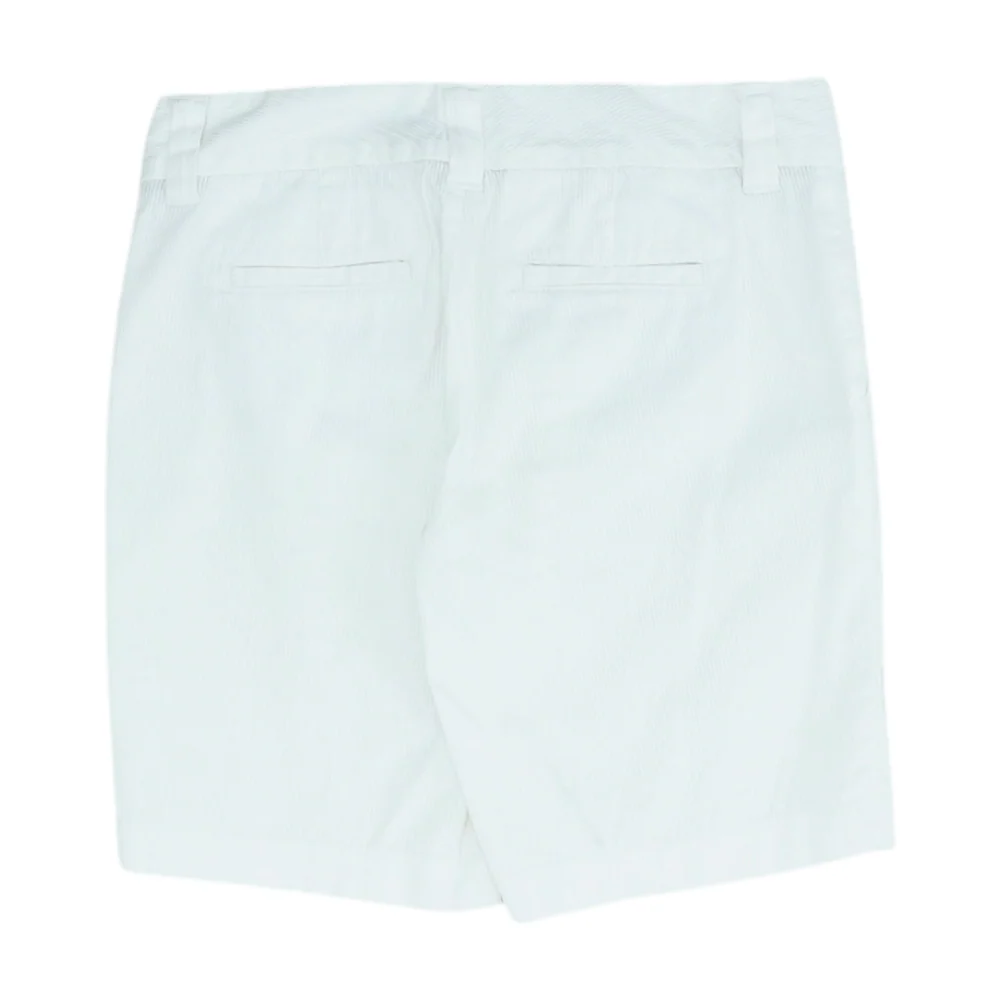White Solid Chino Shorts - Image 2