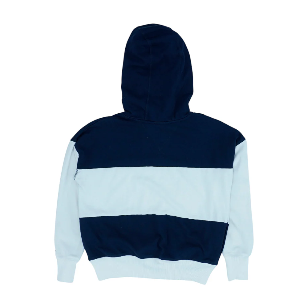 Navy Striped Hoodie Pullover - Image 2