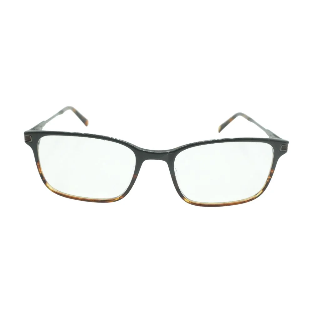 Tortoise Square Unknown Prescription Eyeglasses - Image 2