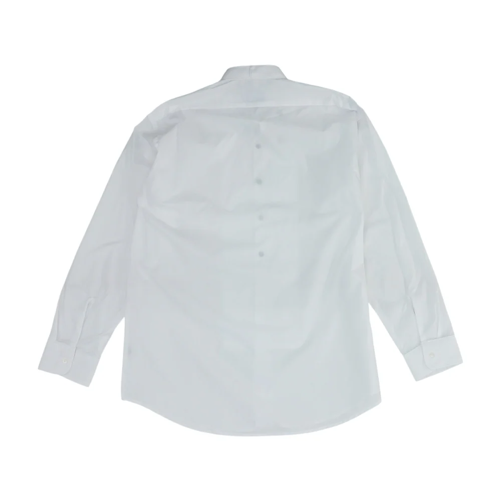 White Solid Tuxedo Button Down - Image 2