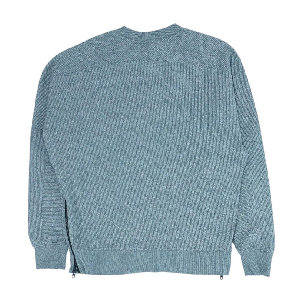 Gray Solid Sweatshirt Pullover - Image 2