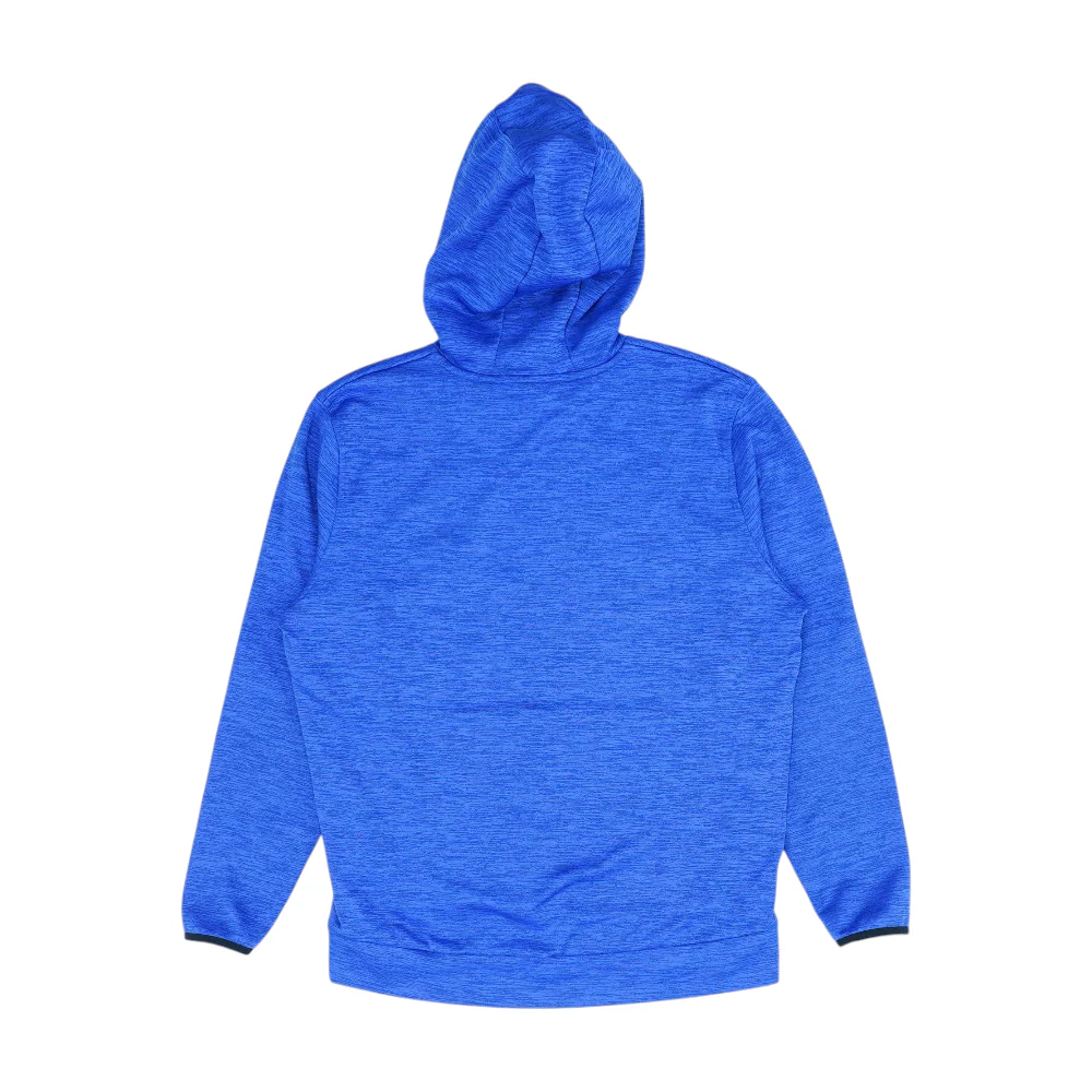 Blue Solid Hoodie Pullover - Image 2