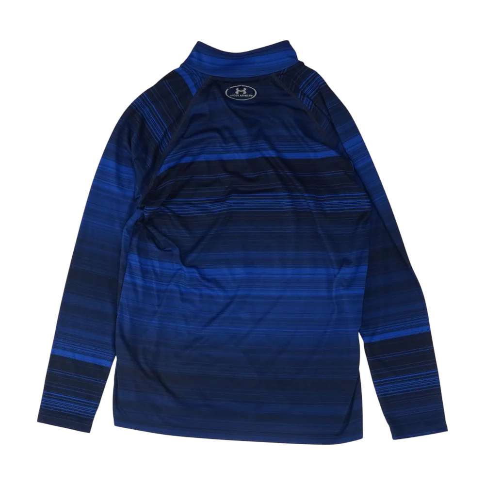 Blue Striped 1/4 Zip Pullover - Image 2