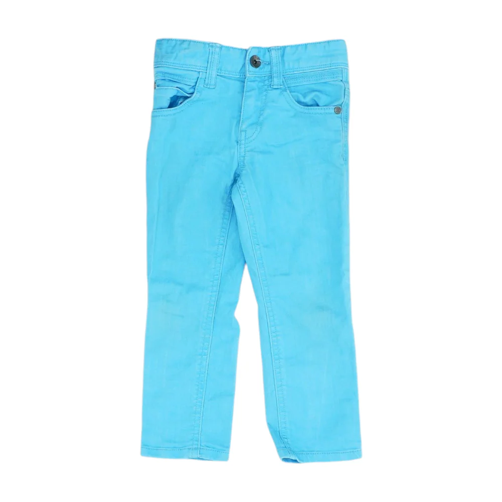 Blue Solid Jeans