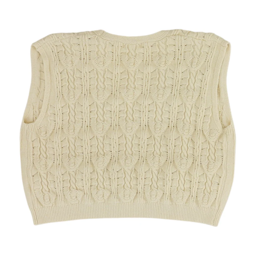Beige Vest Sweater - Image 2