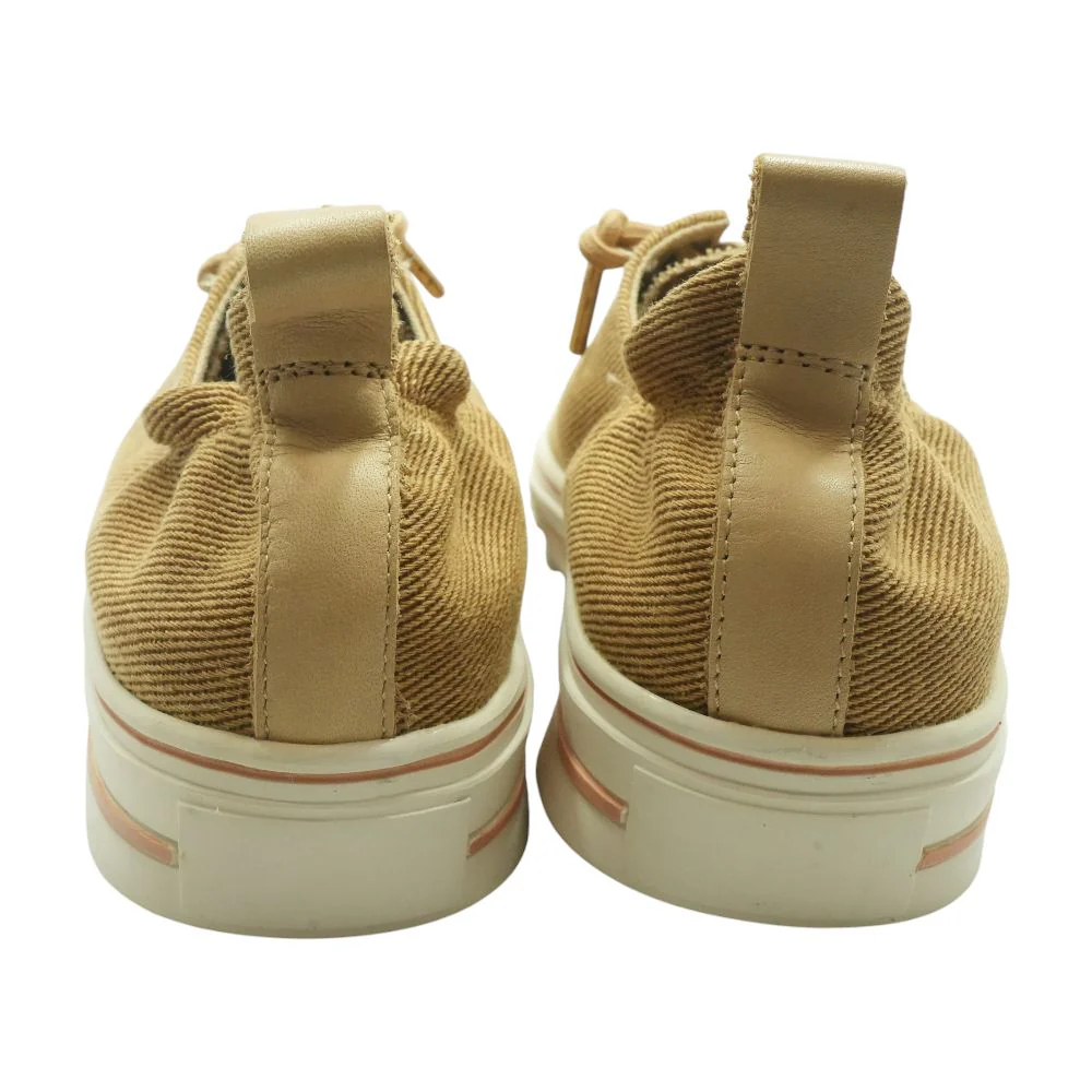 Viana Tan Low Top Athletic Shoes - Image 2