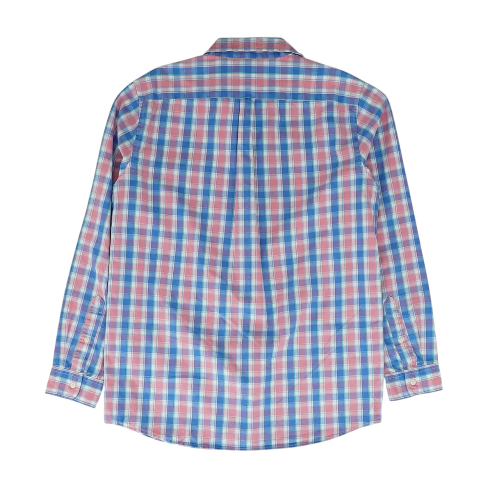 Blue Plaid Long Sleeve Button Down - Image 2