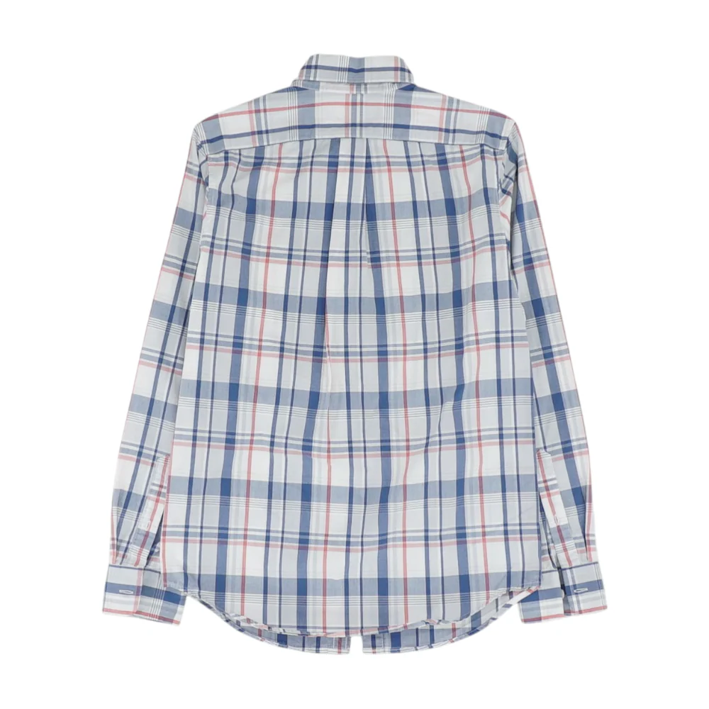 White Plaid Long Sleeve Button Down - Image 2
