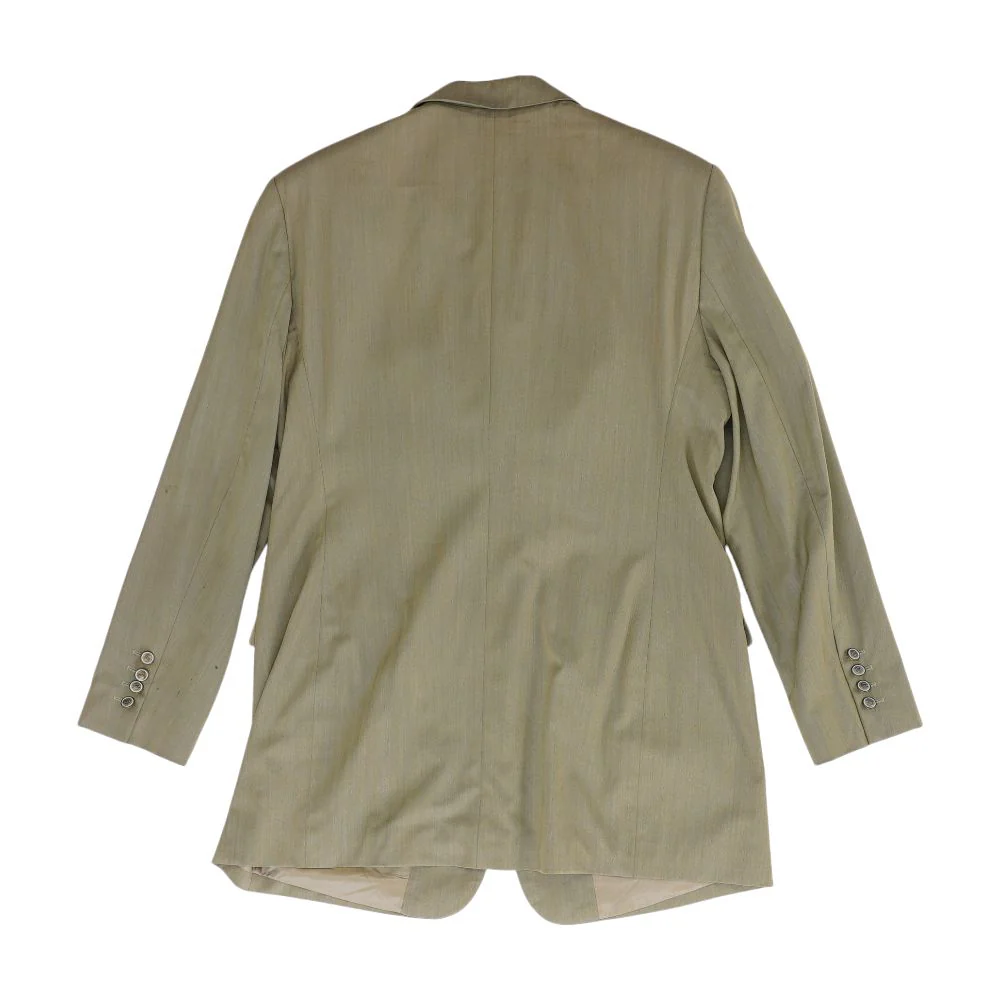 Vintage Beige Striped Sport Coat - Image 2