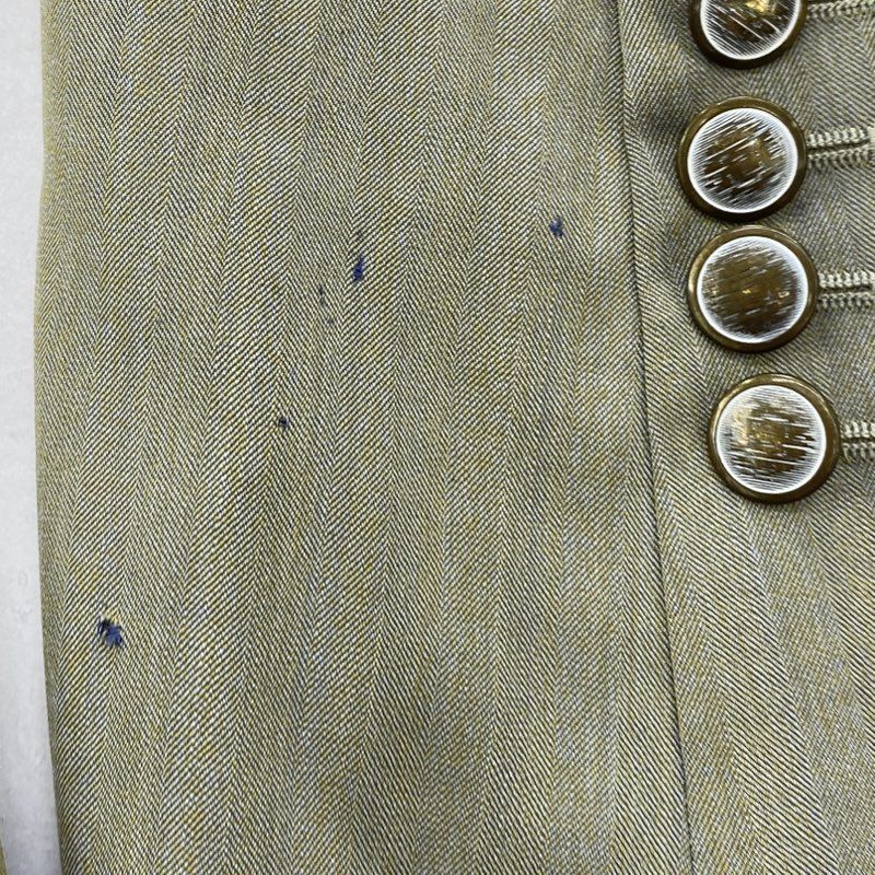 Vintage Beige Striped Sport Coat - Image 3