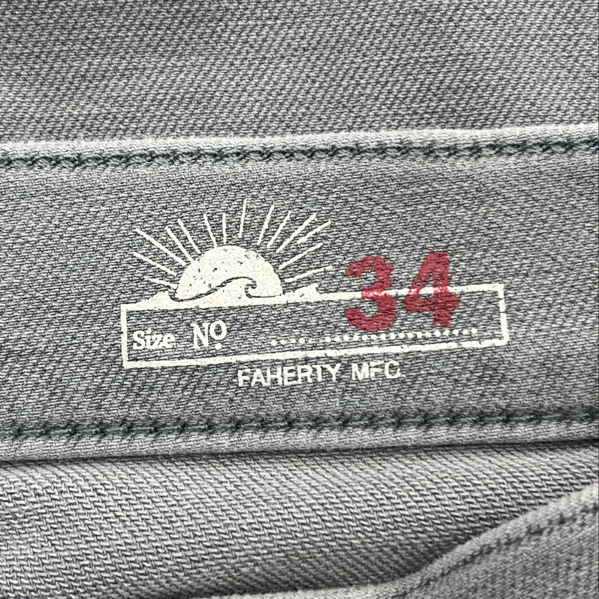 Vintage Gray Solid Five Pocket Pants - Image 3