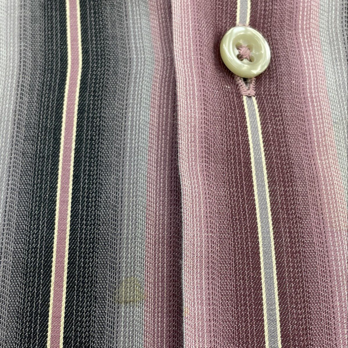 Vintage Purple Striped Long Sleeve Button Down - Image 5