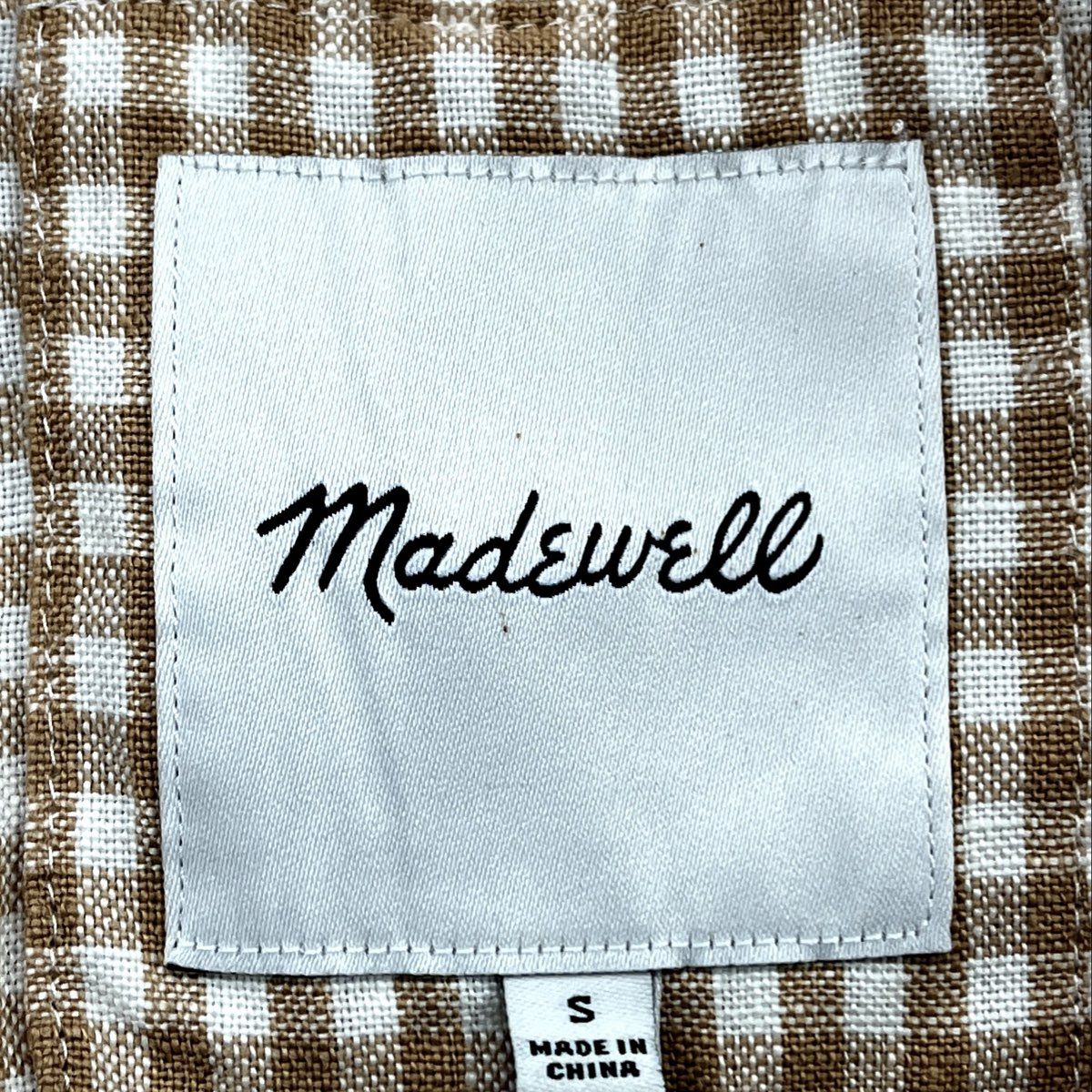 Vintage Tan Plaid Jacket - Image 3