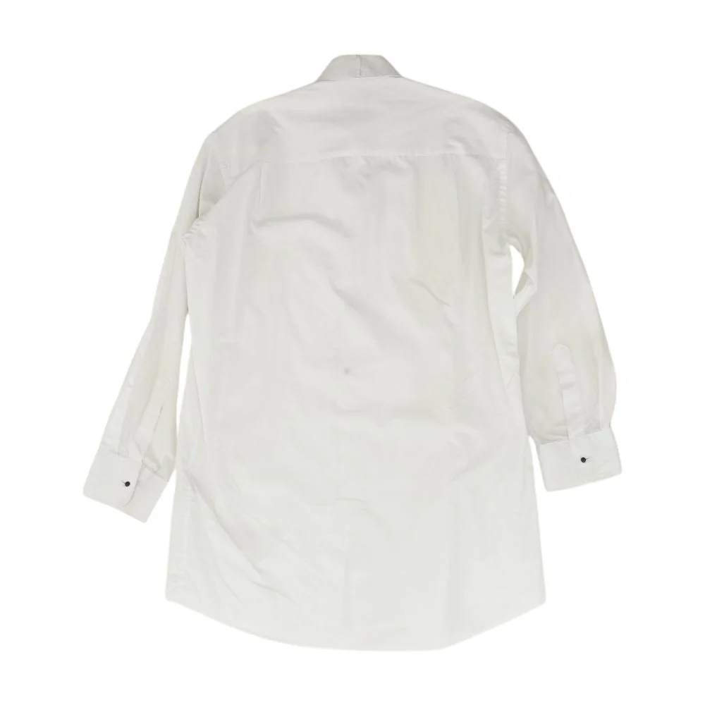 Vintage White Solid Long Sleeve Button Down - Image 2