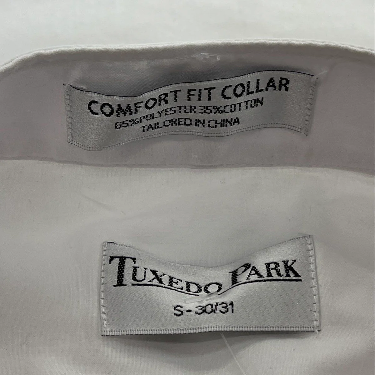 Vintage White Solid Long Sleeve Button Down - Image 3