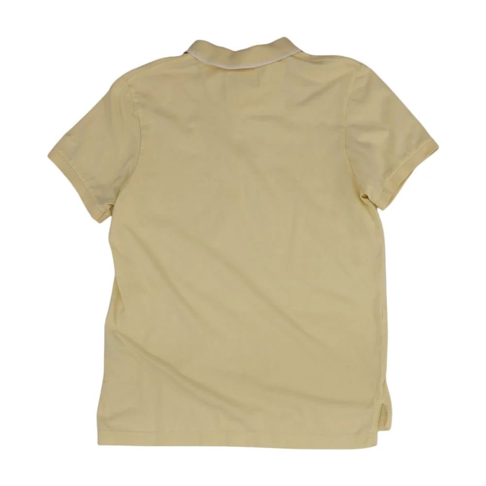 Vintage Yellow Solid Short Sleeve Polo - Image 2