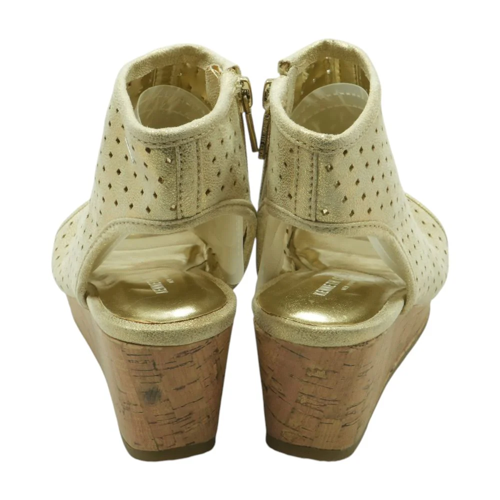 Wedge Gold Sandals - Image 2
