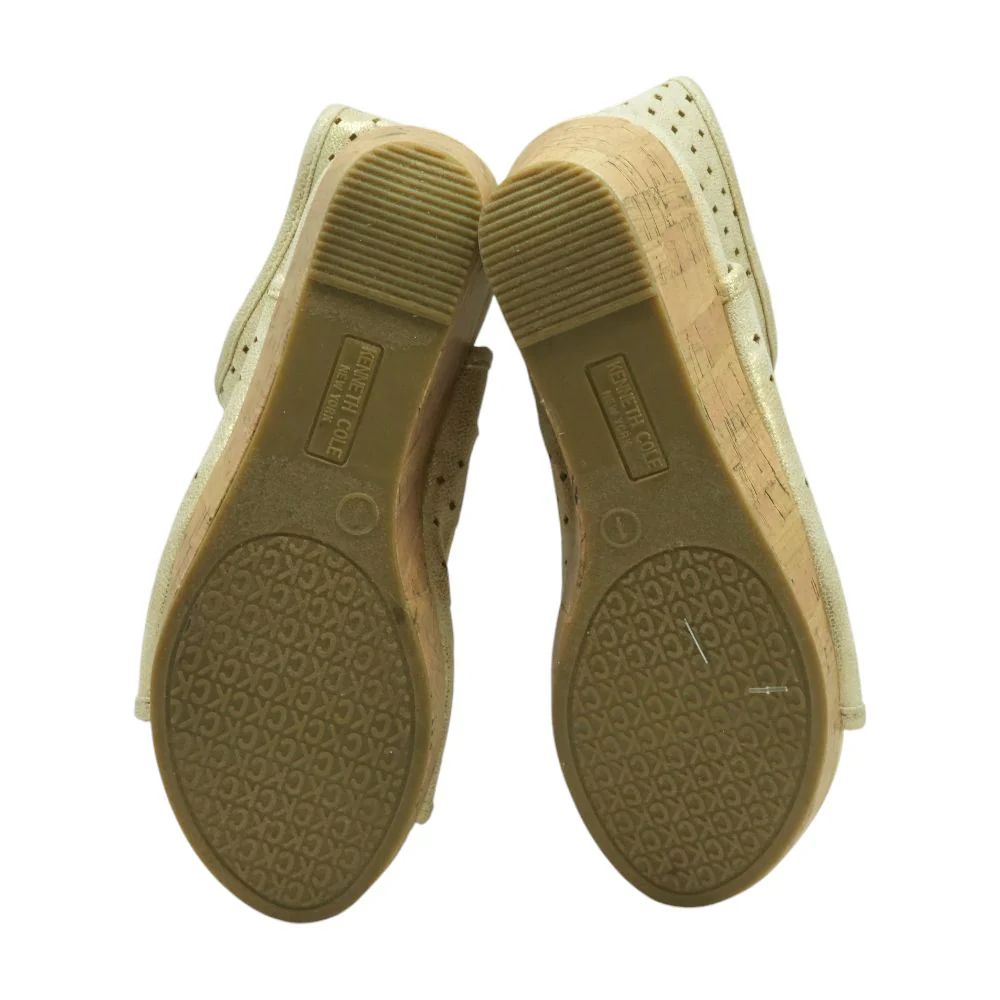 Wedge Gold Sandals - Image 3