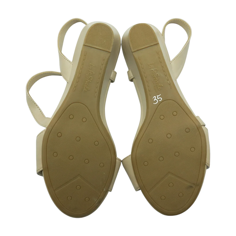 Beige Wedge Heels - Image 3