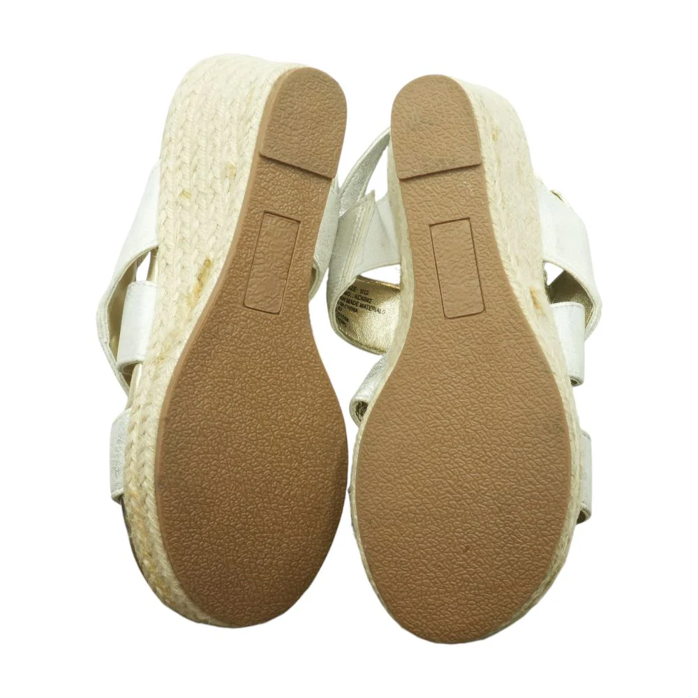 Wedge Silver Sandals - Image 3