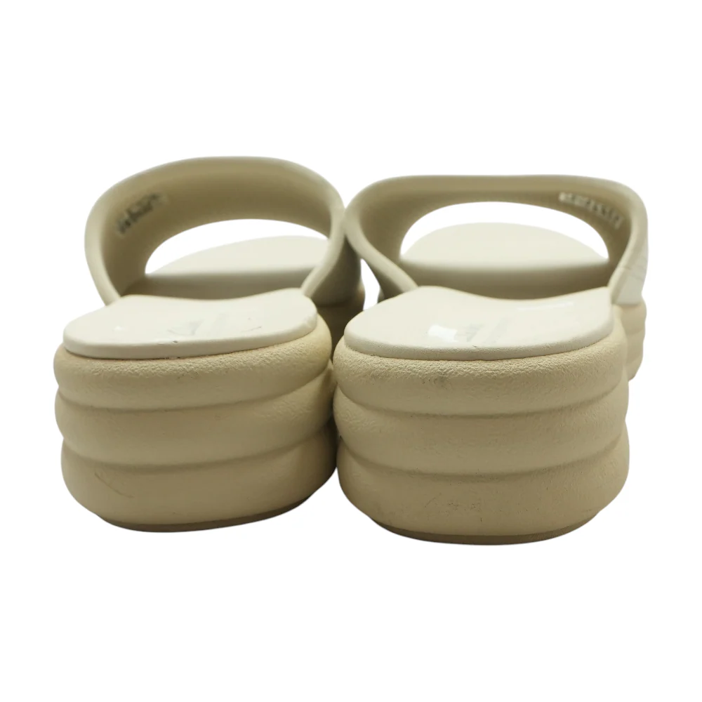 Beige Wedged Sandals - Image 2