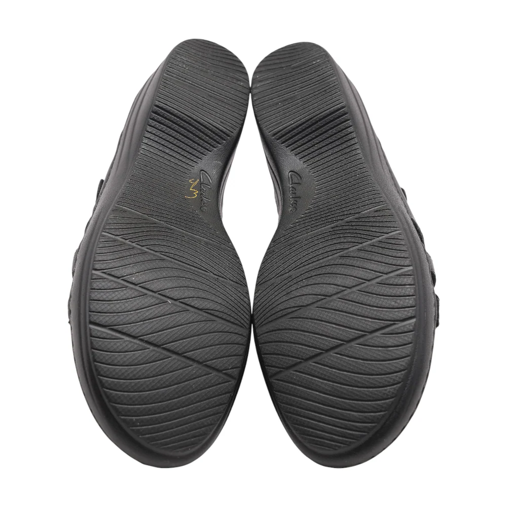 Black Wedged Sandals - Image 3