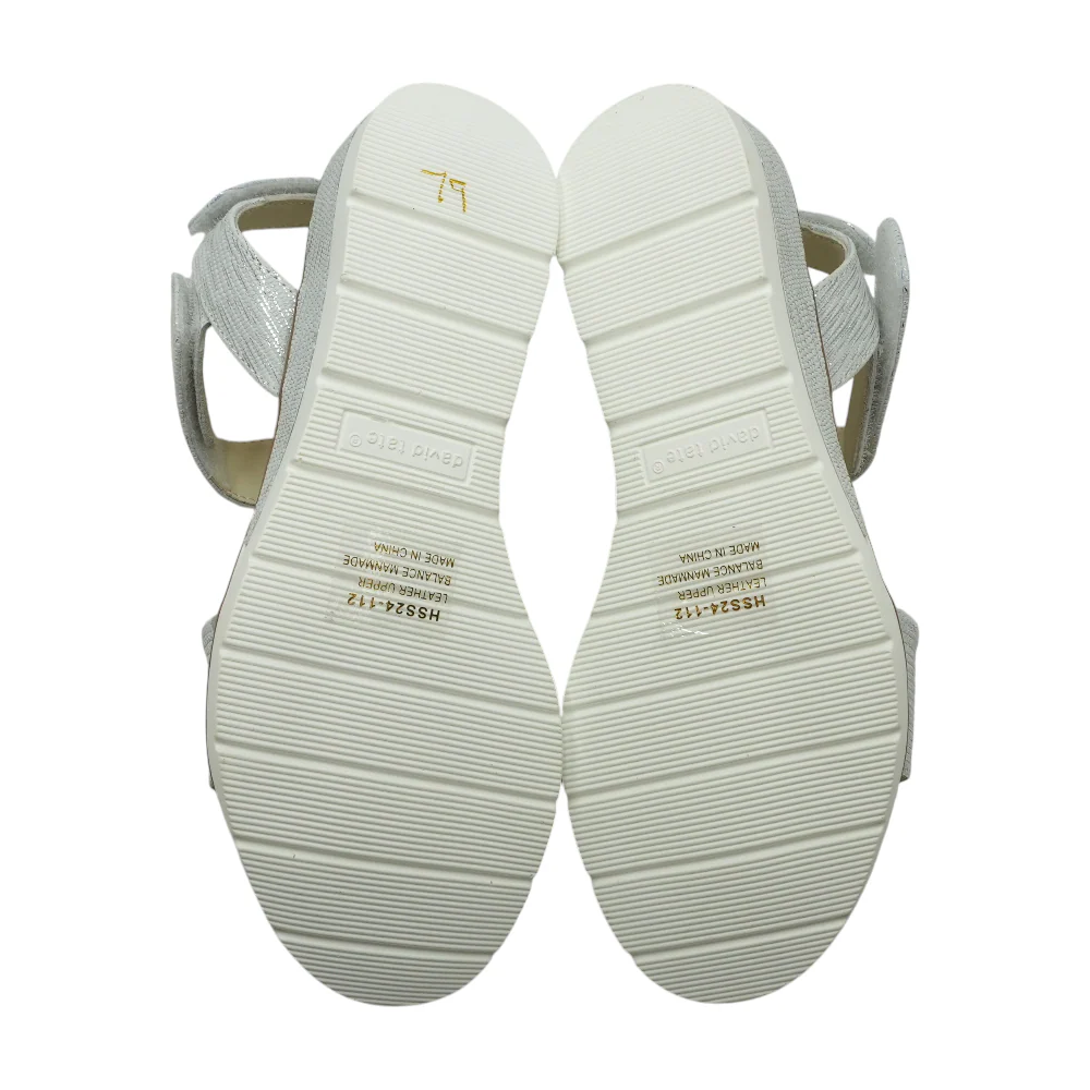 Silver Wedged Sandals - Image 3