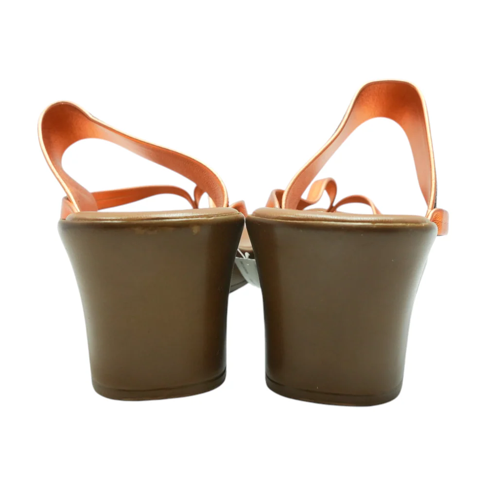 Orange Wedged Sandals - Image 2