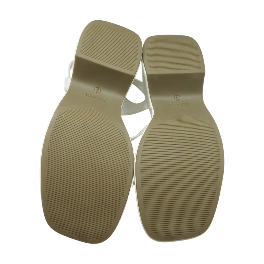 White Wedged Sandals - Image 3