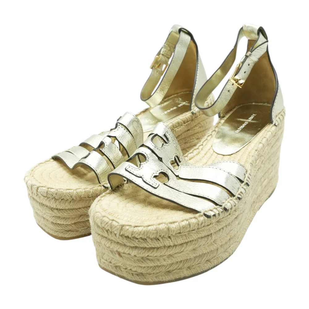 Gold Wedged Sandals