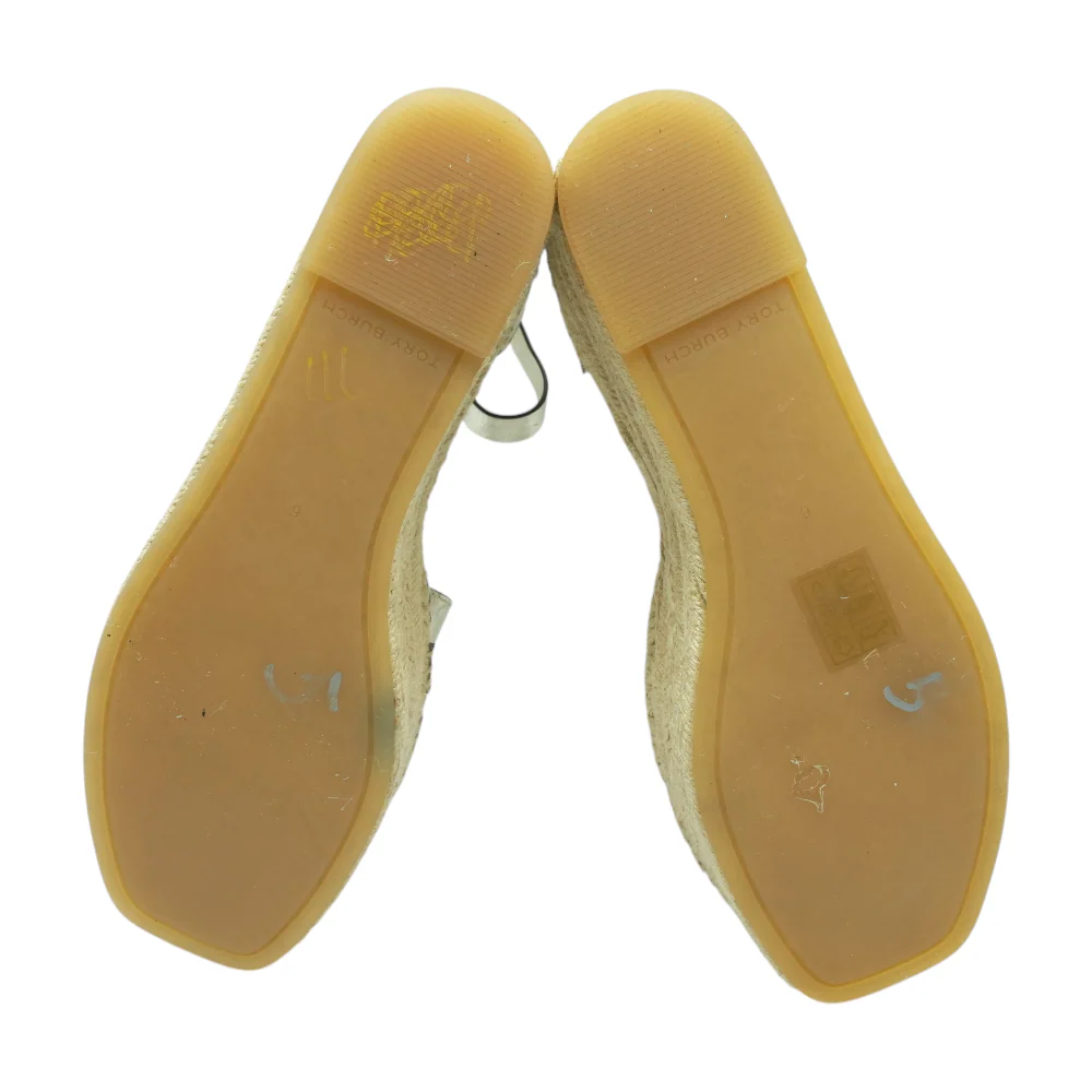 Gold Wedged Sandals - Image 3