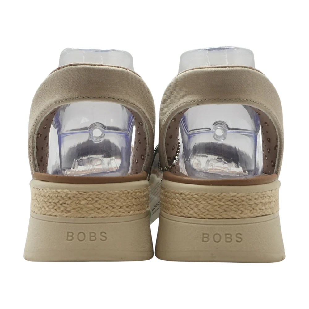 Beige Wedged Sandals - Image 2