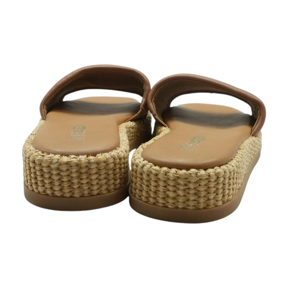 Brown Wedged Sandals - Image 2