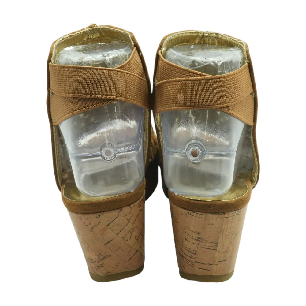 Wedges Brown Sandals - Image 2