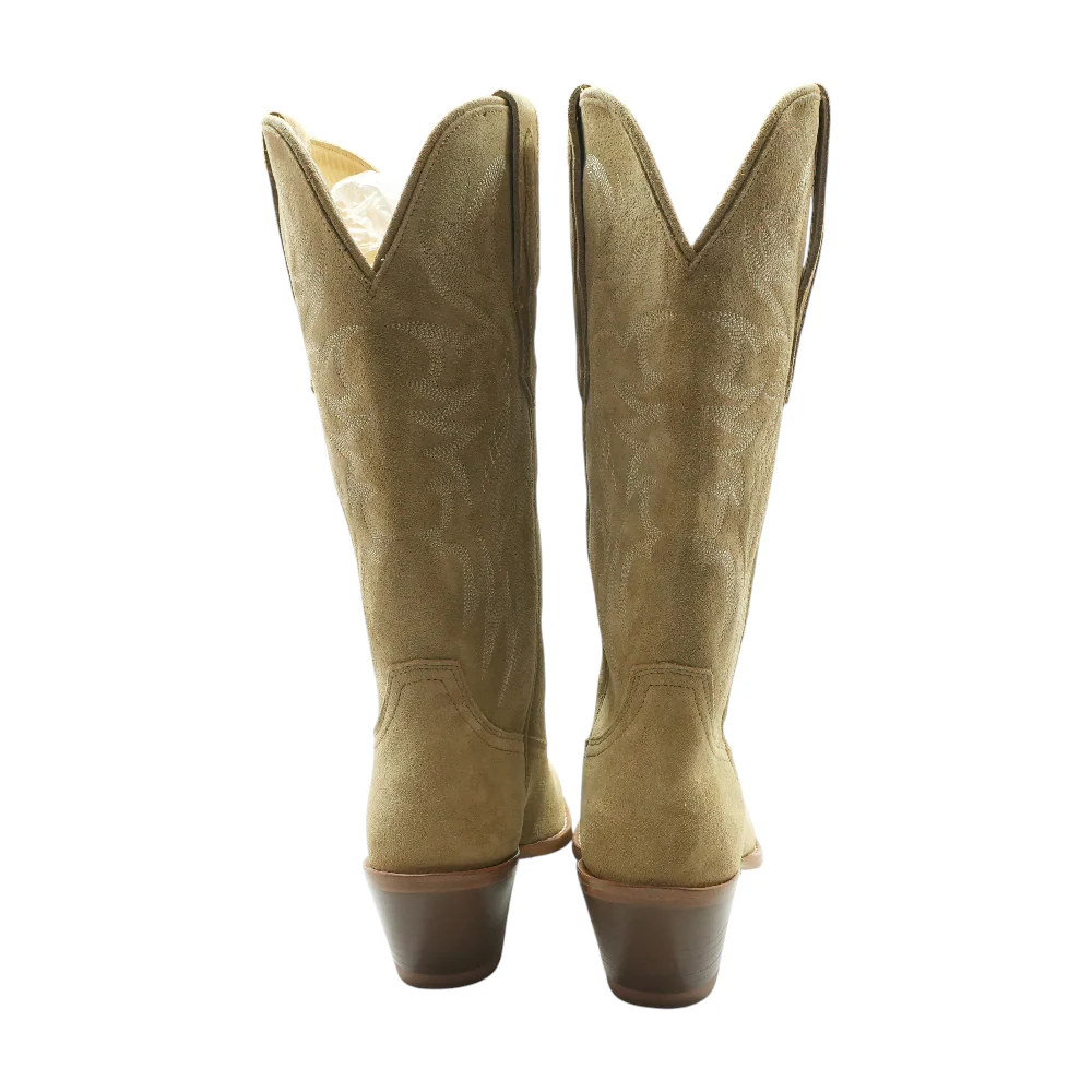 Beige Western Boots - Image 2