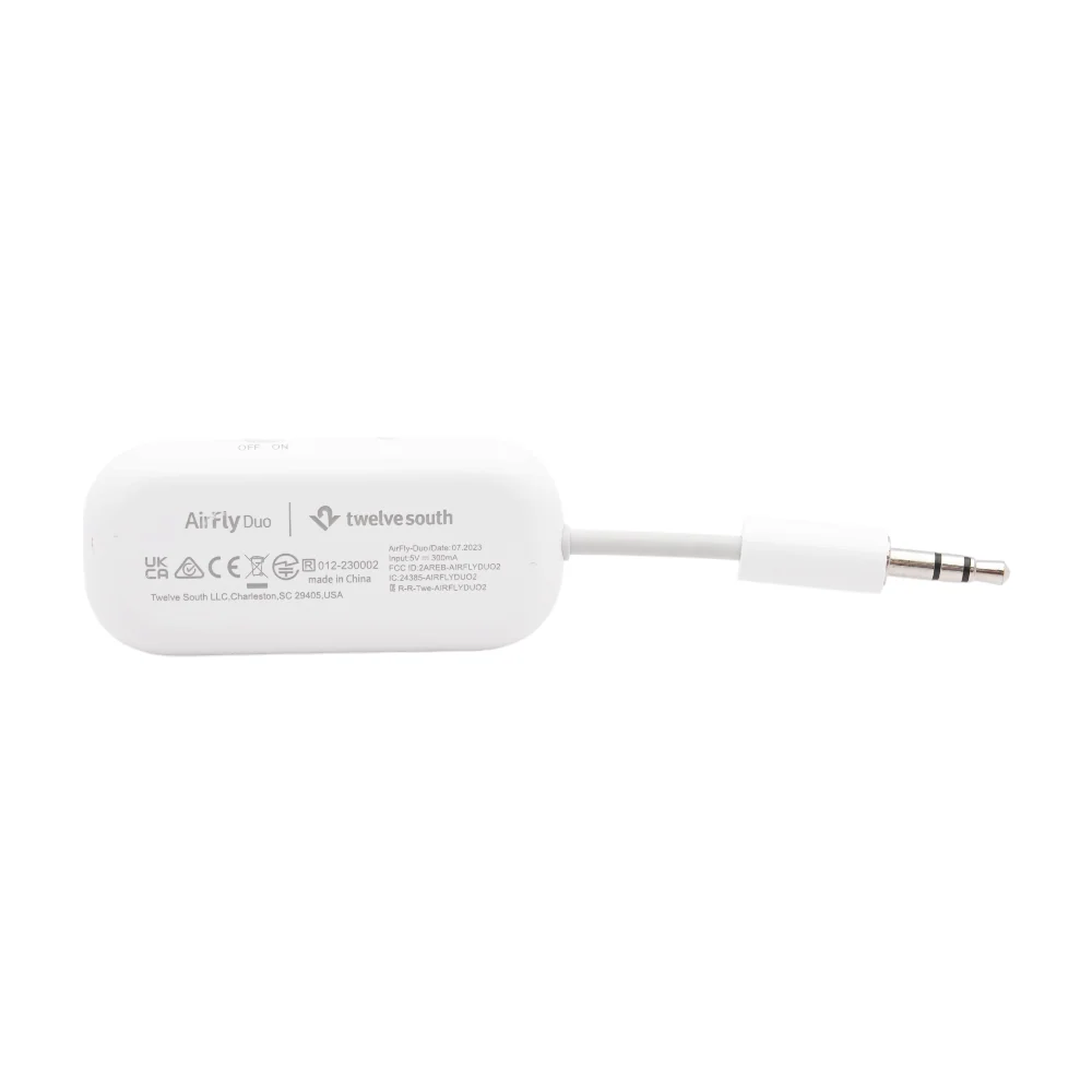 White AirFly Duo Bluetooth Wireless Transmitter - Image 2